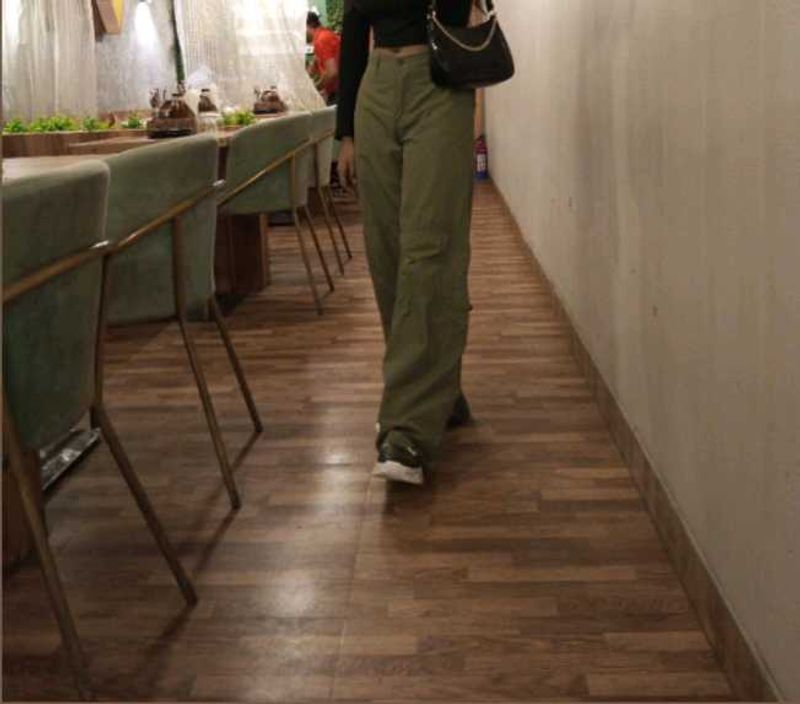 Olive Green Cargo Pants ( No Coins )