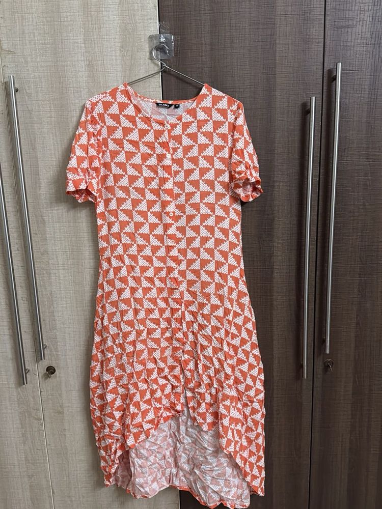 Patterned Casual Dress