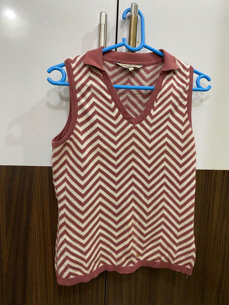 Herringbone Knitted Top