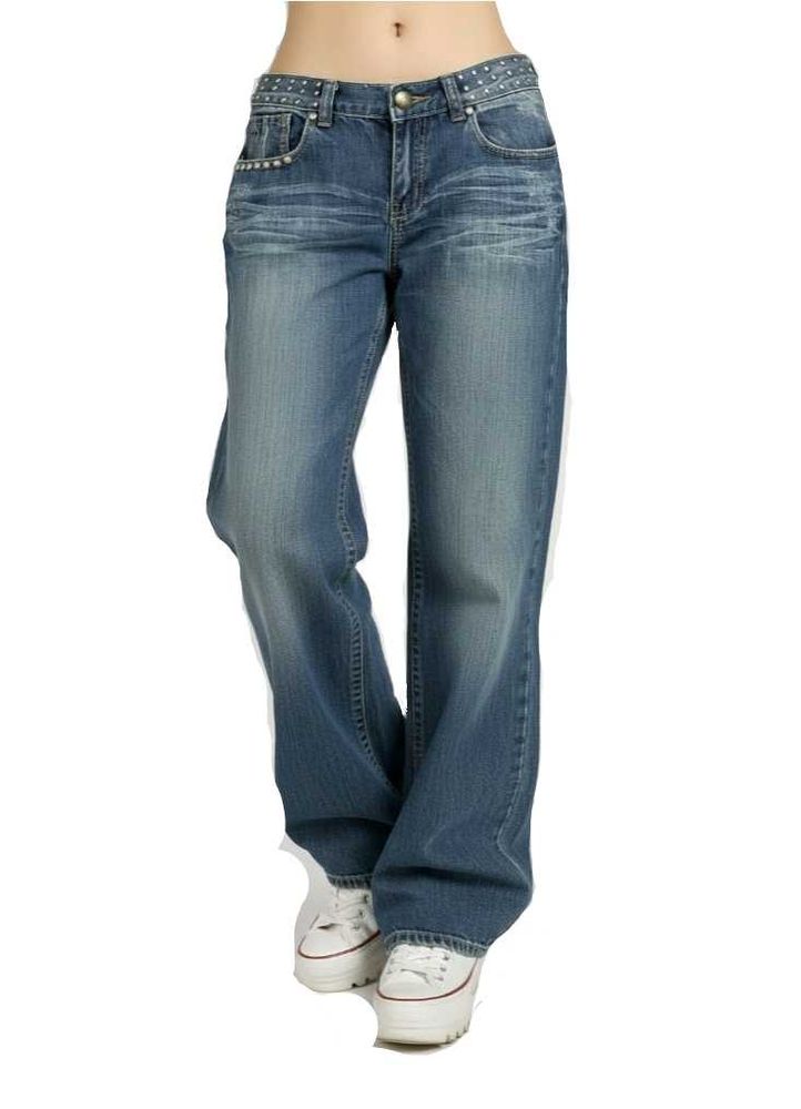 Faded Wide Leg Jeans