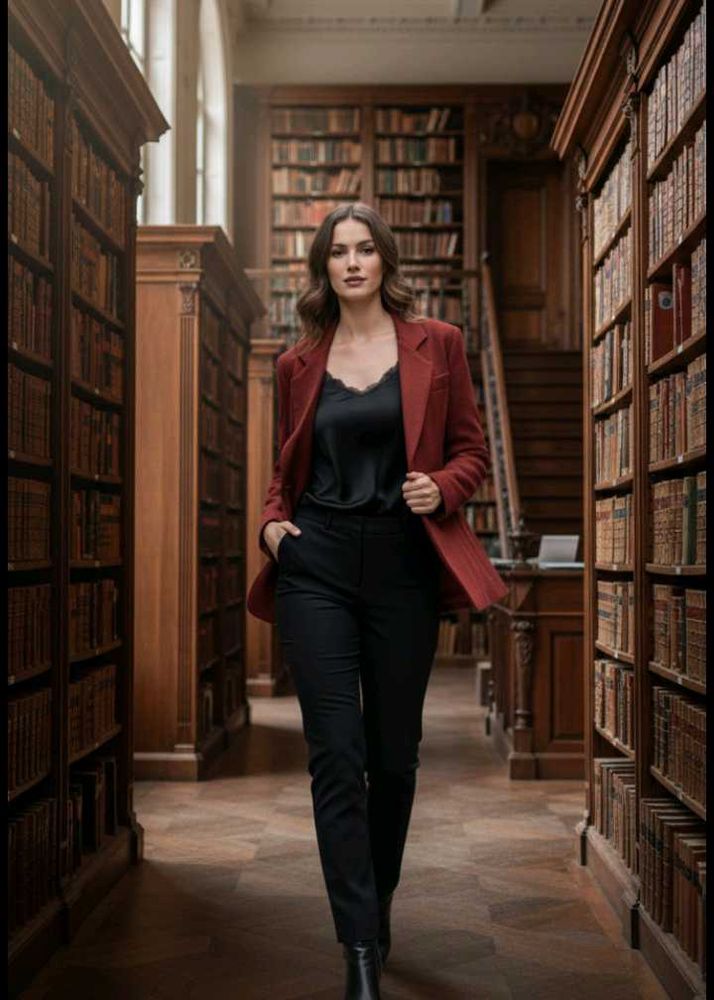 Rust Classic Coat 📚🎀