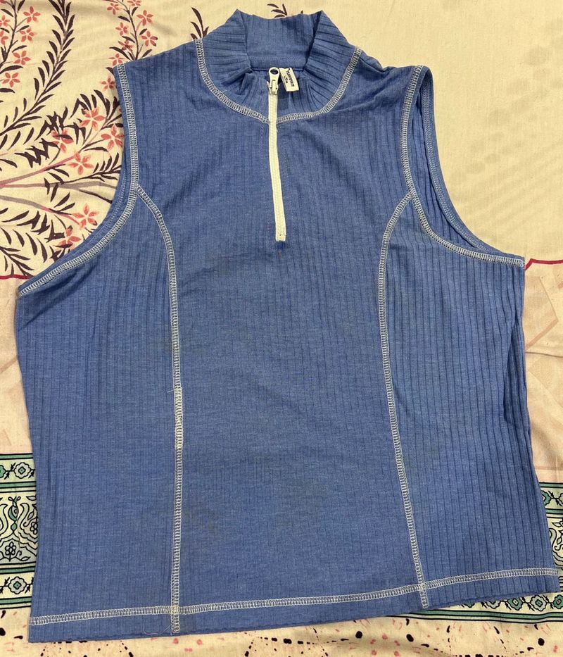 Teamspirit Blue Ribbed Tank Top🩵🩵