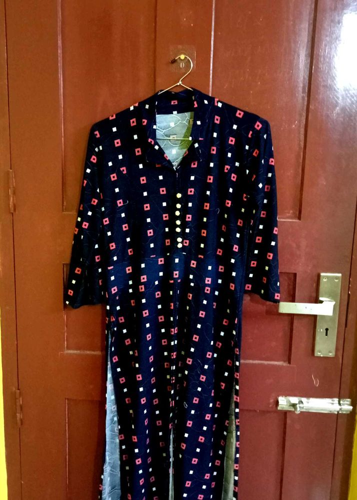 Stylish Navy Blue Kurti