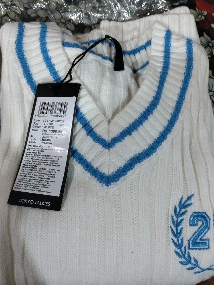 Tokyo Talkies V-Neck Sweater