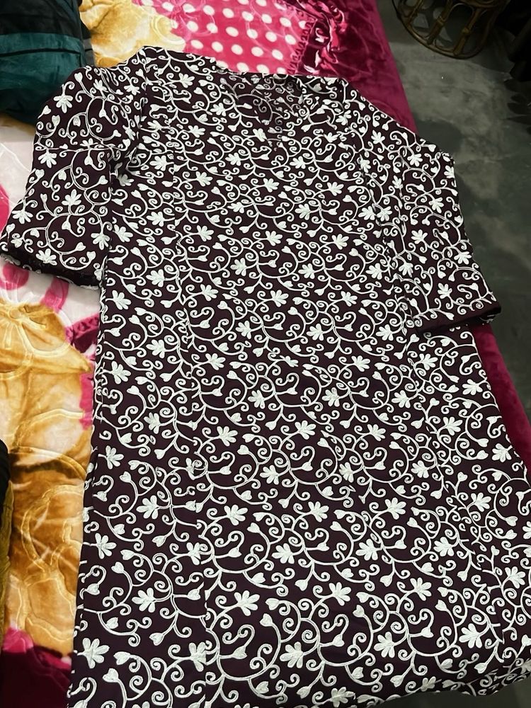 Floral Print Kurta