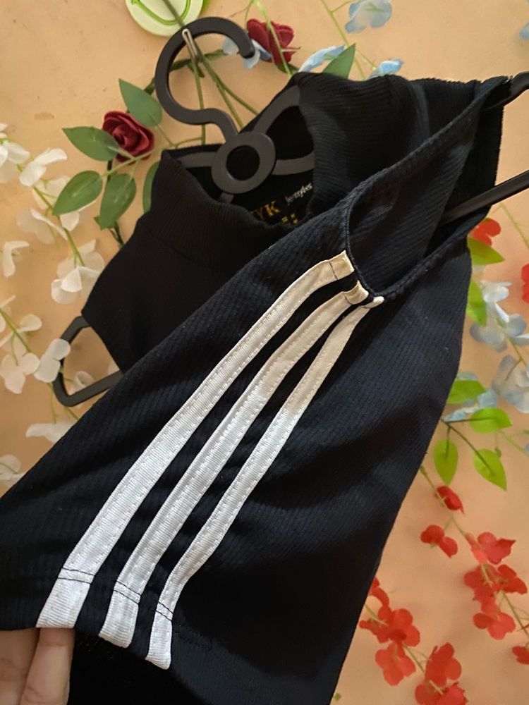 Black Striped Tank Top