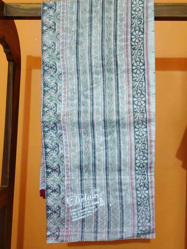 Vintage Striped Sari