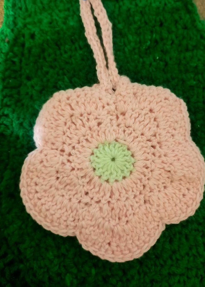 Crochet Flower Scrubby