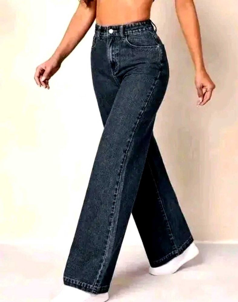 Dark Wash Wide Leg Jeans