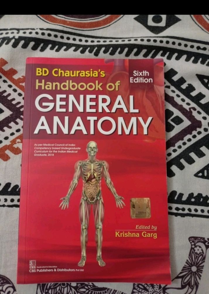 General Anatomy BD Chaurasia 6th Edition