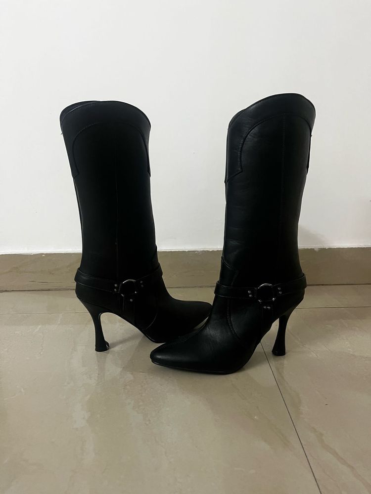 high rise cowboy Boots