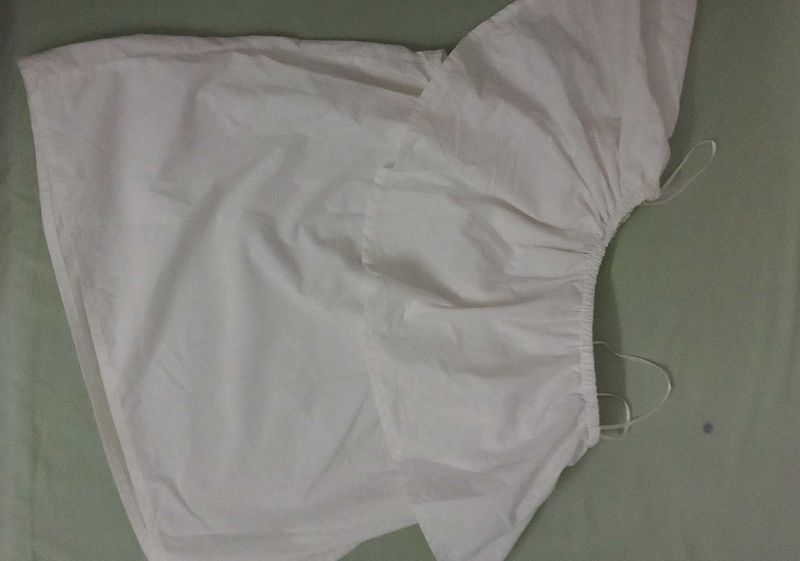 White One Shoulder Top