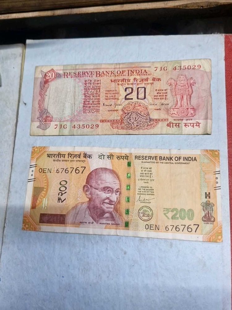 Rare ₹20 &amp; ₹200 Indian Currency