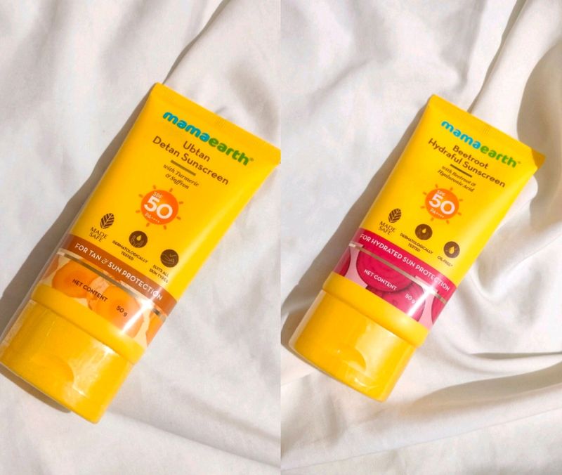 Mamaearth Sunscreen Combo ✨