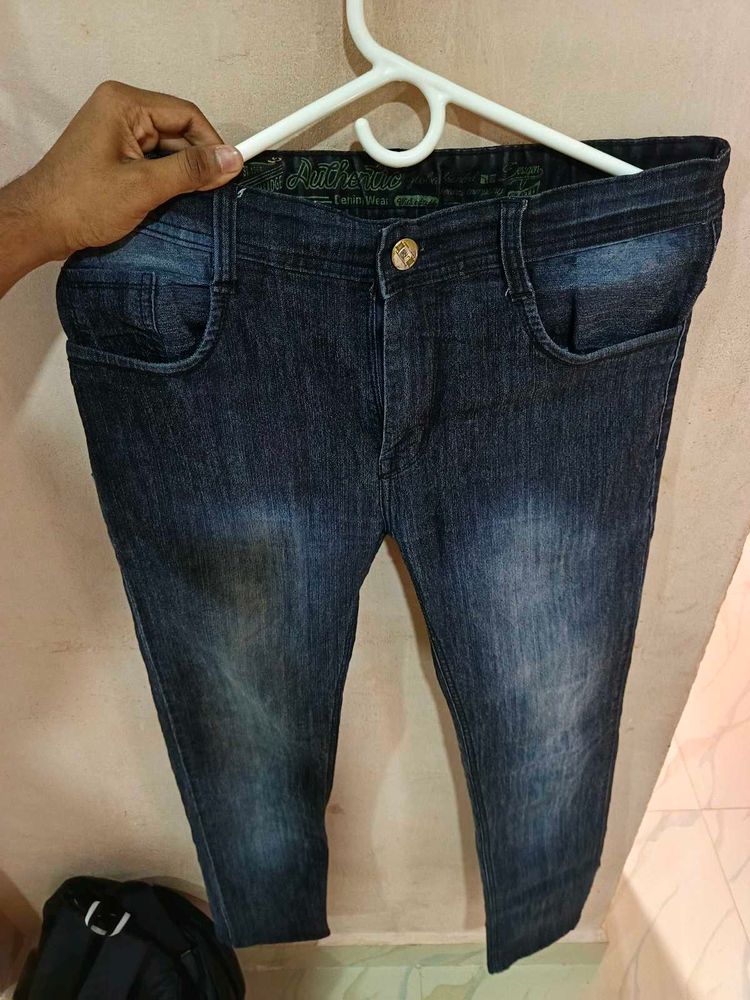 Dark Blue Denim Jeans