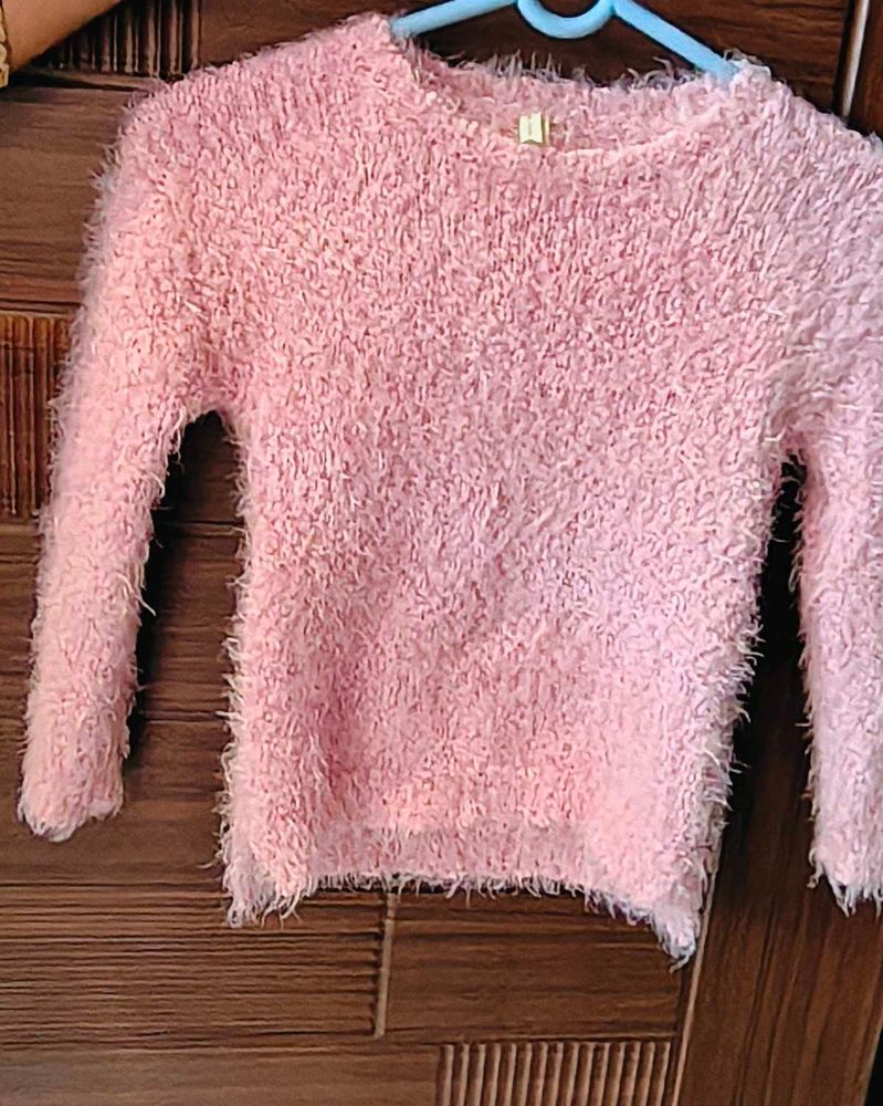 Cute 'n' Fluffy Pink Sweater