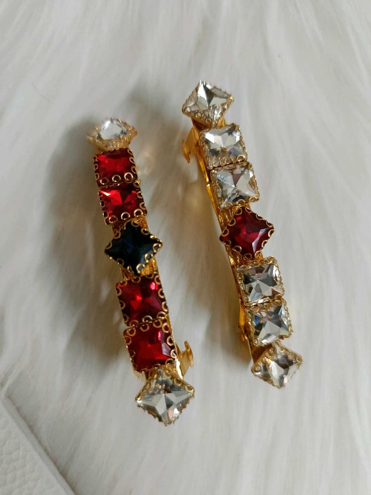 Premium Kundan Hair Clip