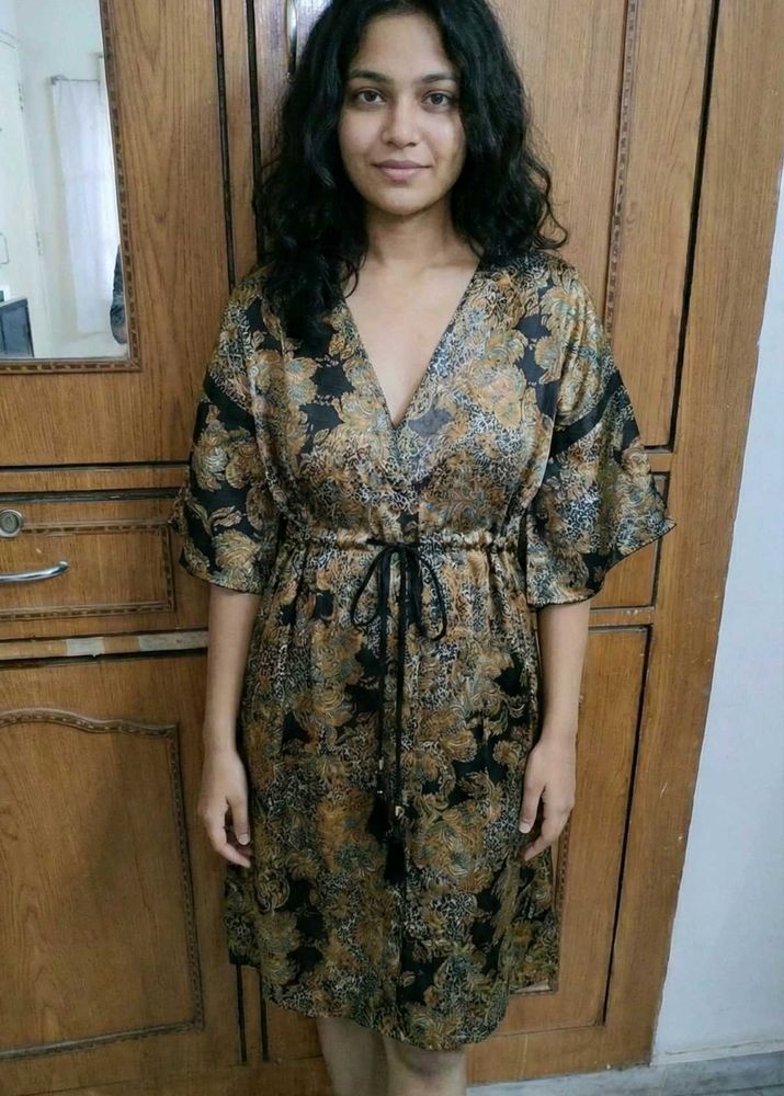 Elegant Floral Print Dress