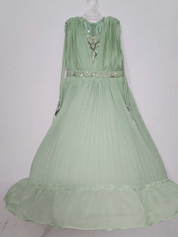 Mint Green Embellished Dress