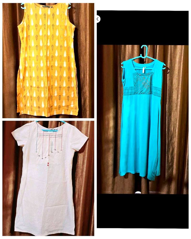 Combo Of 3 Kurti Size 42 Inches