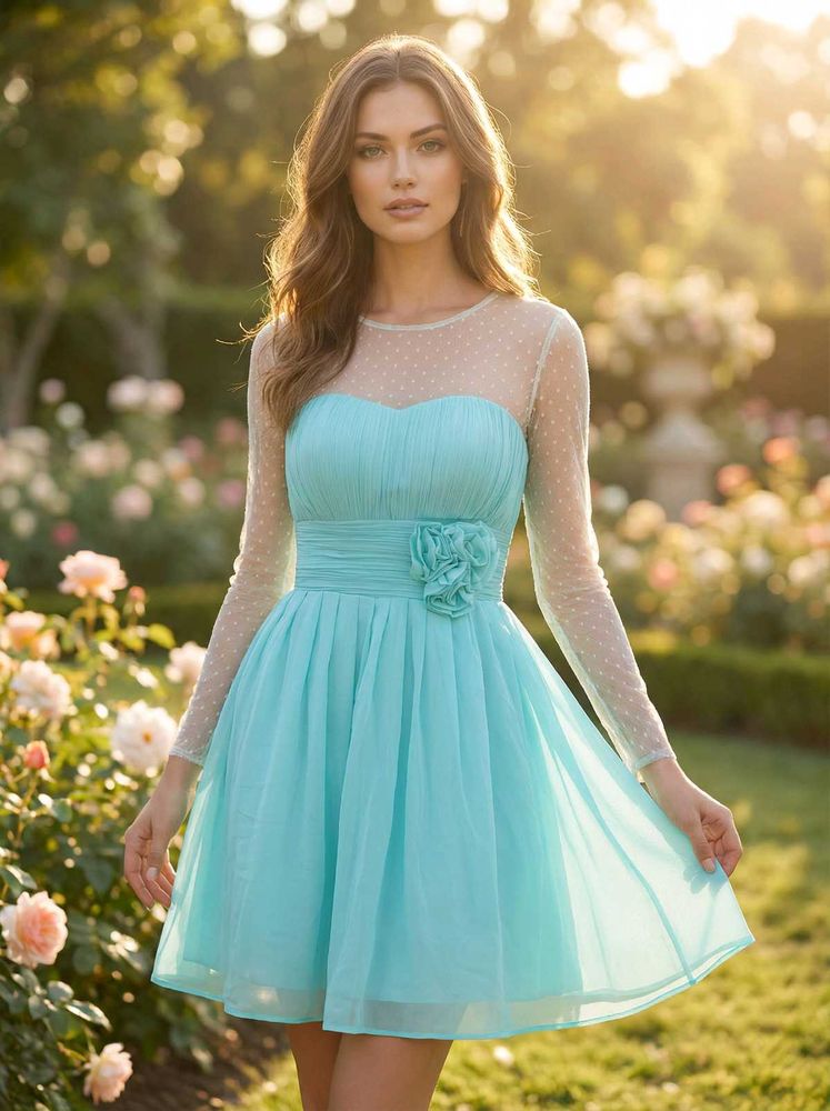 Aqua Dream premium Mini Dress