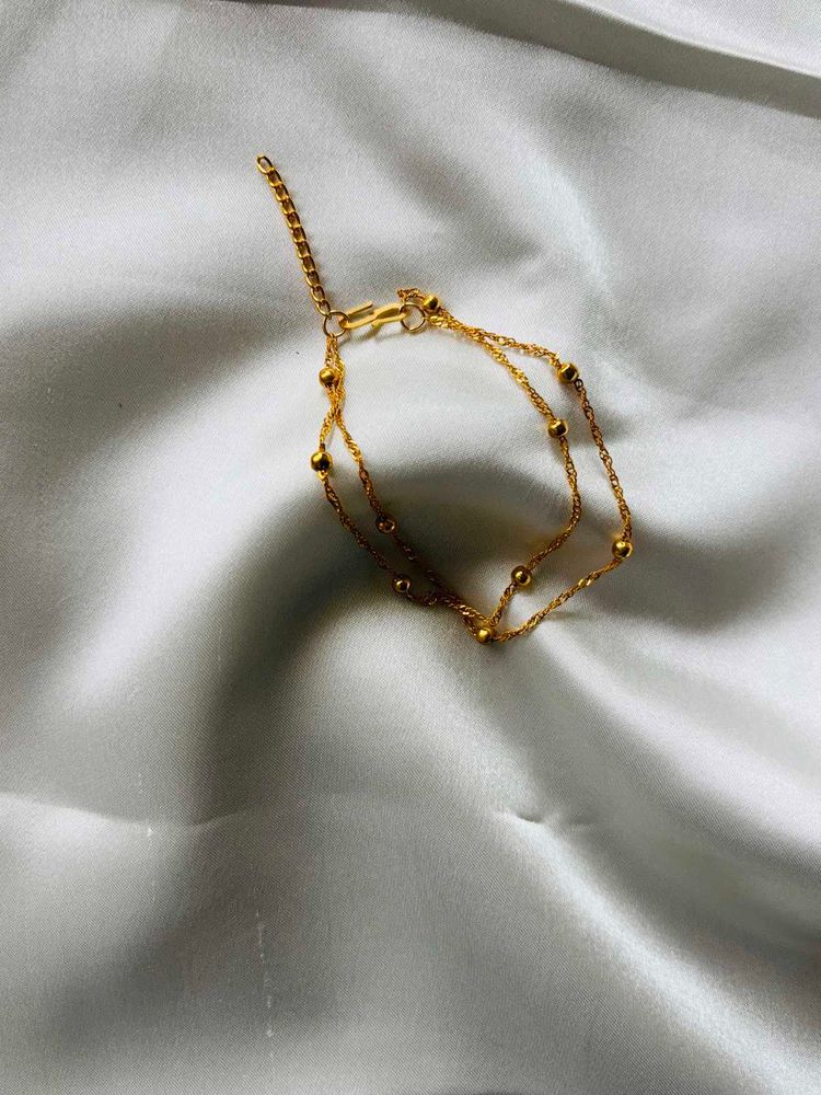 PRICE Drop! Gold Double Chain Bracelet
