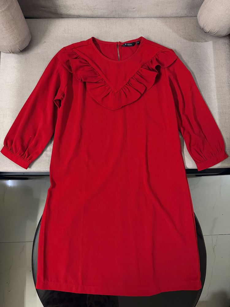 Van Heusen ❣️Red Ruffled Dress