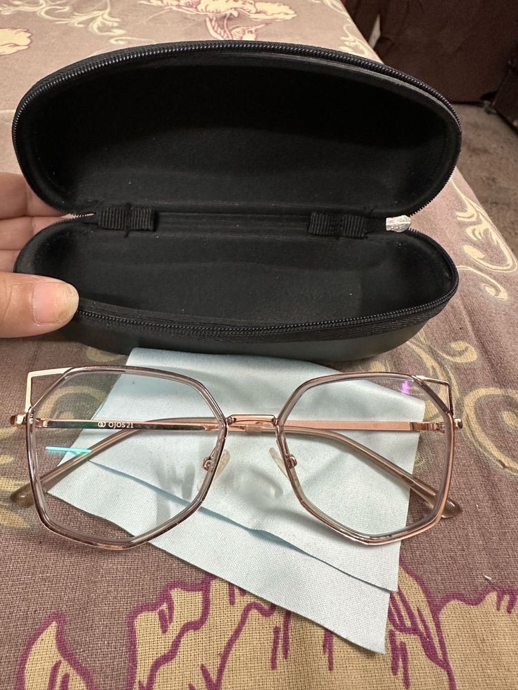 Ojos Transparent Full Rim Cat Eye Sunglasses