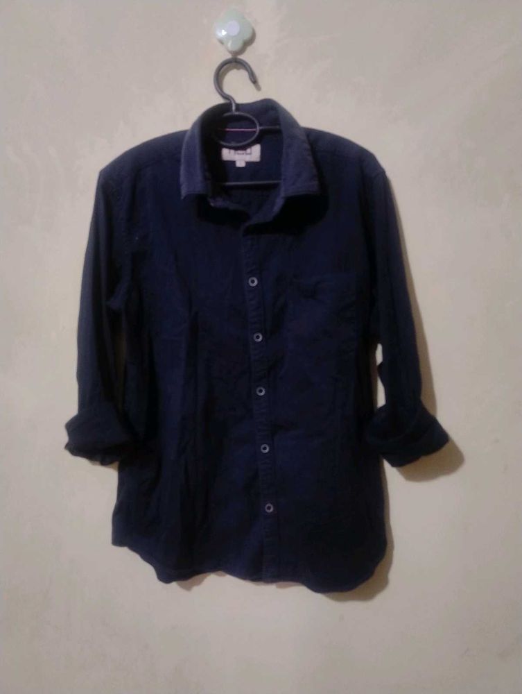 Navy Blue Long Sleeve Shirt