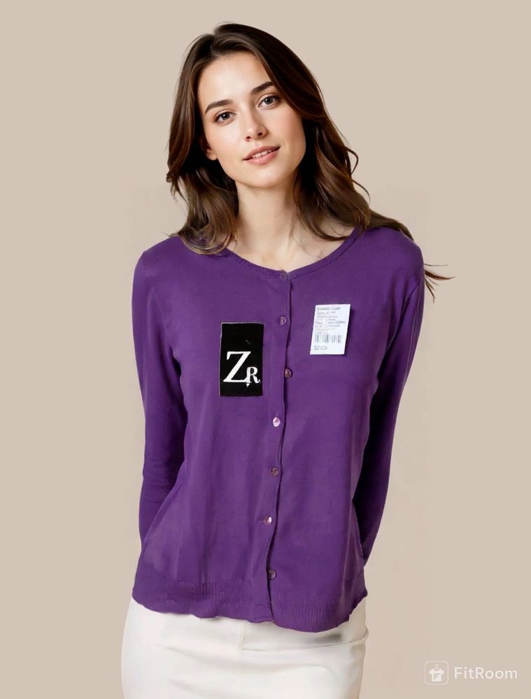Purple Cardigan