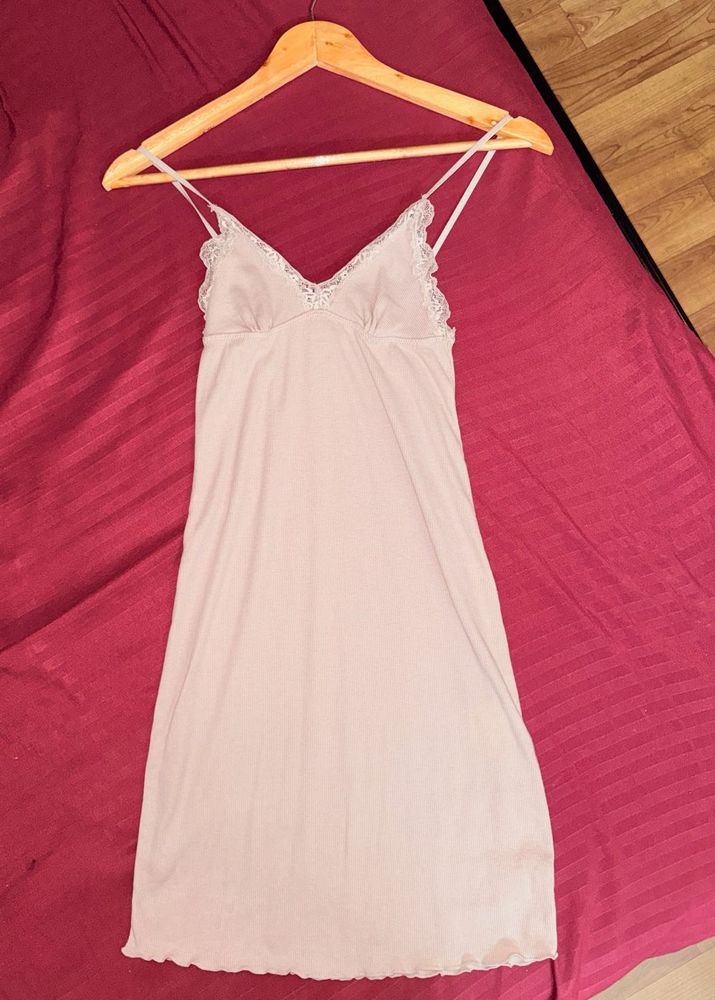 Lace Trim Cami Slip Dress