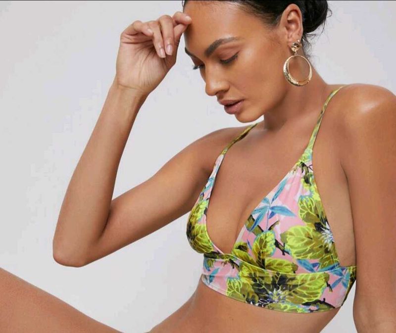 Printed Sport &amp; Bikini Bra Size M To L