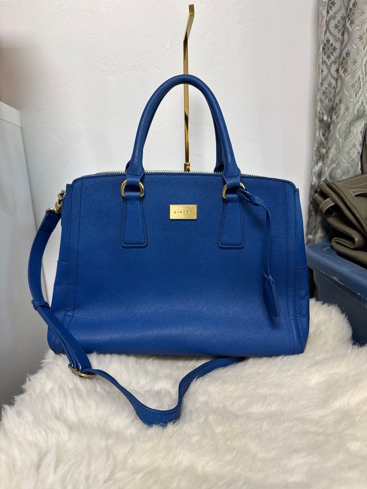 Authentic Blue Sisley Handbag