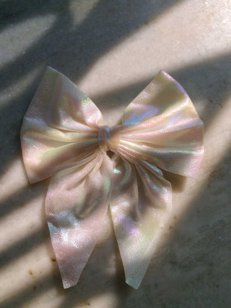 Holographic and Iridescent Hair Bow (Big)Topper