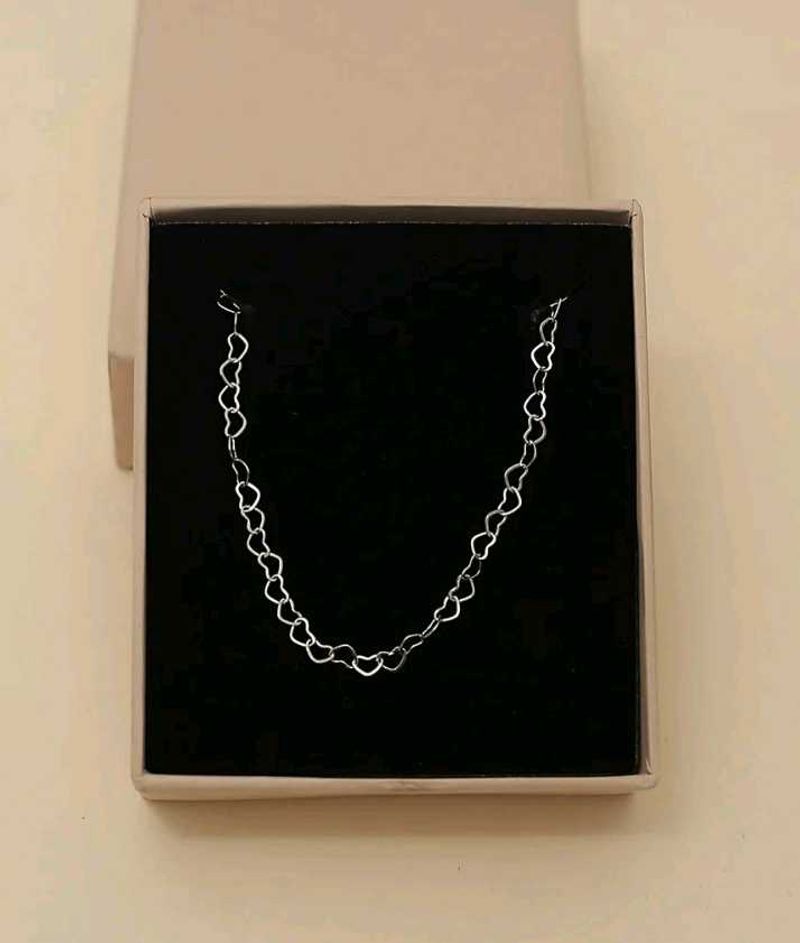 Korean Heart Chain Necklace