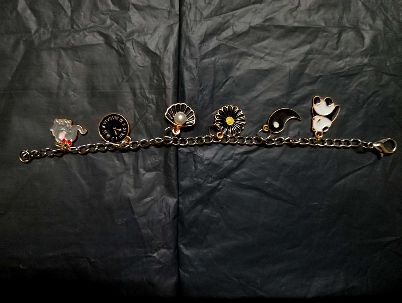 BLACK CHARM BRACELET FOR SALE !!