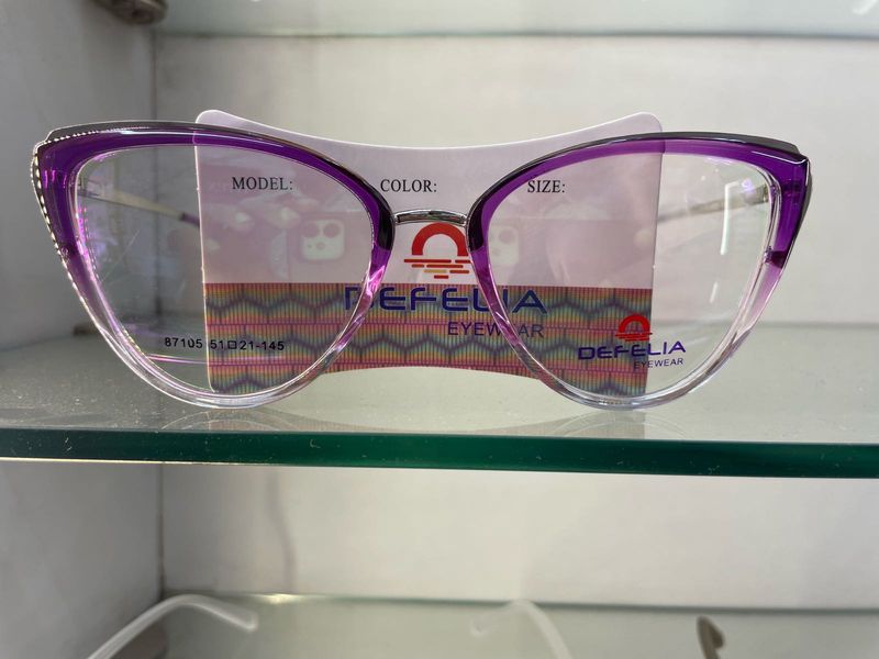 Defelia Purple Cat Eye Glasses