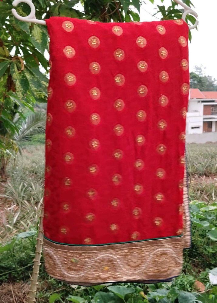 Elegant Red Saree