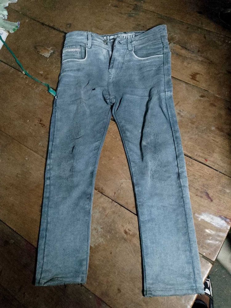 Stylish Grey Denim Jeans