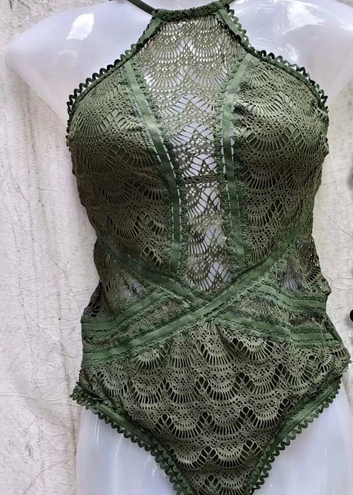 Olive Lace Bodysuit