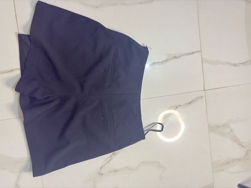 black Tailored Shorts