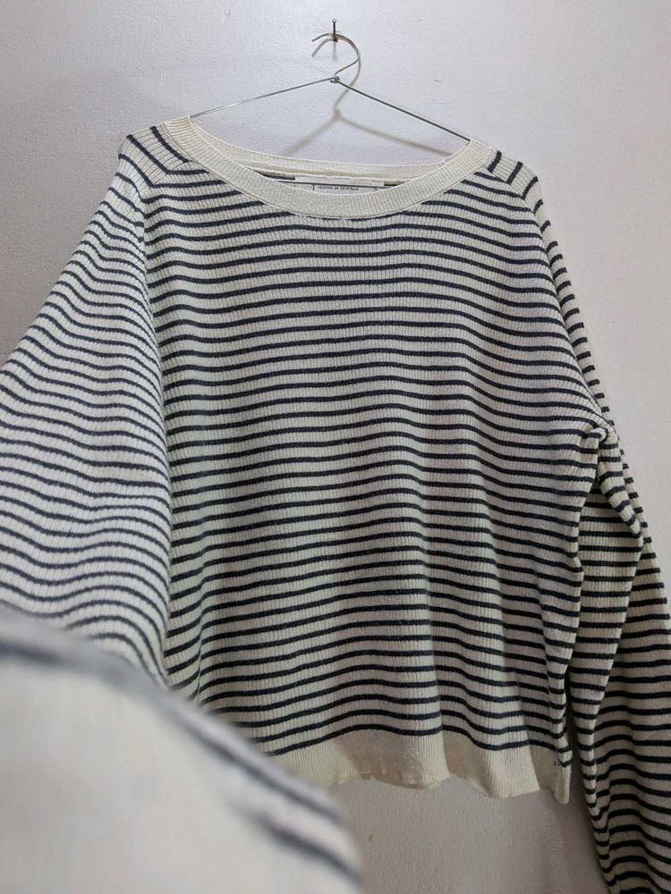 Striped Knit Sweater