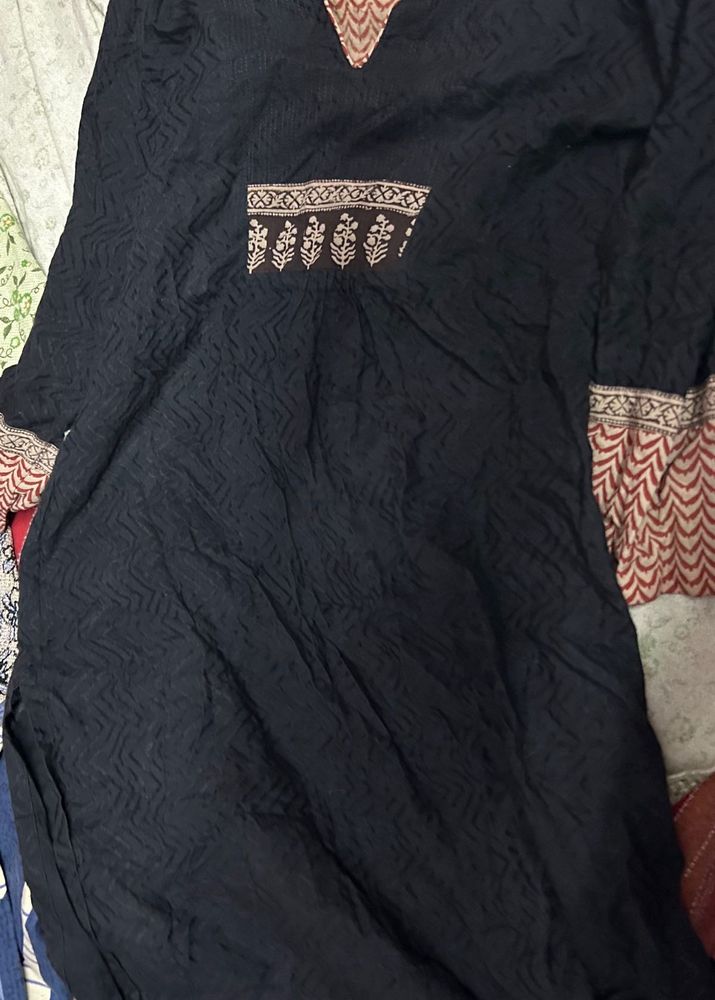 FABINDIA Black Kurta