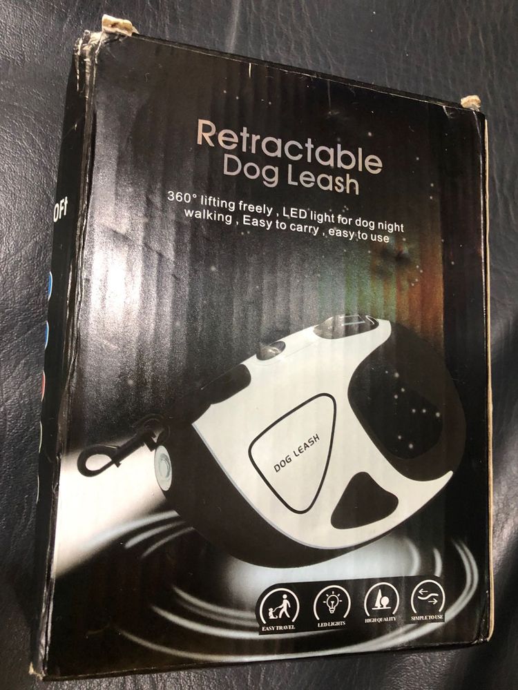 Retractable LED Dog Leash - Night Walking