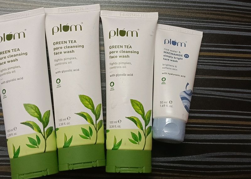 Combo Of 4 Plum Face Wash