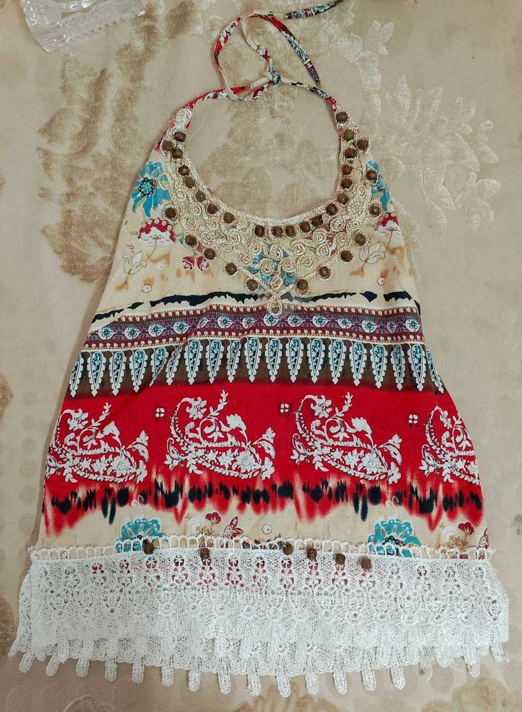 Boho Halter Top