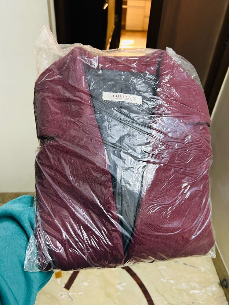 Burgundy Blazer