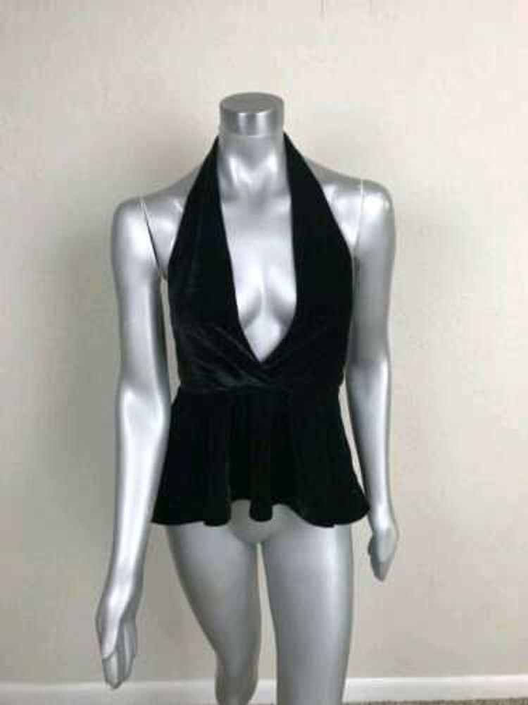 Y2K Velvet Velour Halter-Neck Eve Top