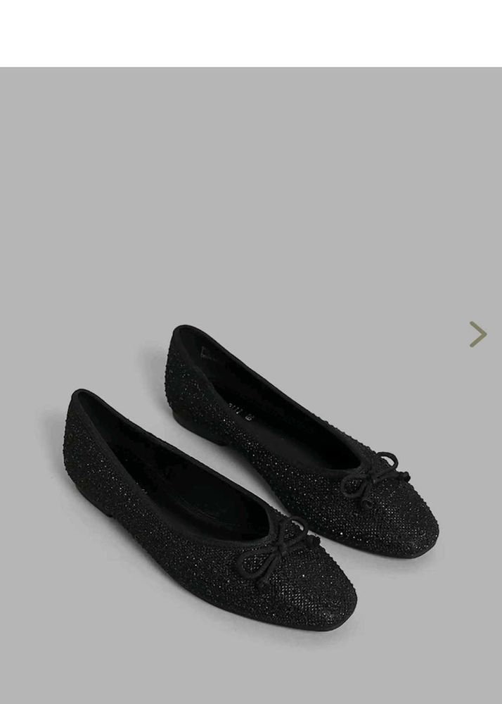 Black Sparkly Ballerinas
