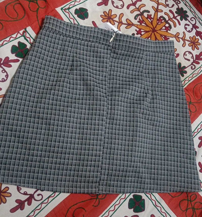 Checkered Mini Skirt